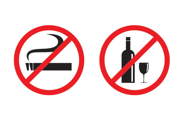 No smoking and drinking vector-img-blog
